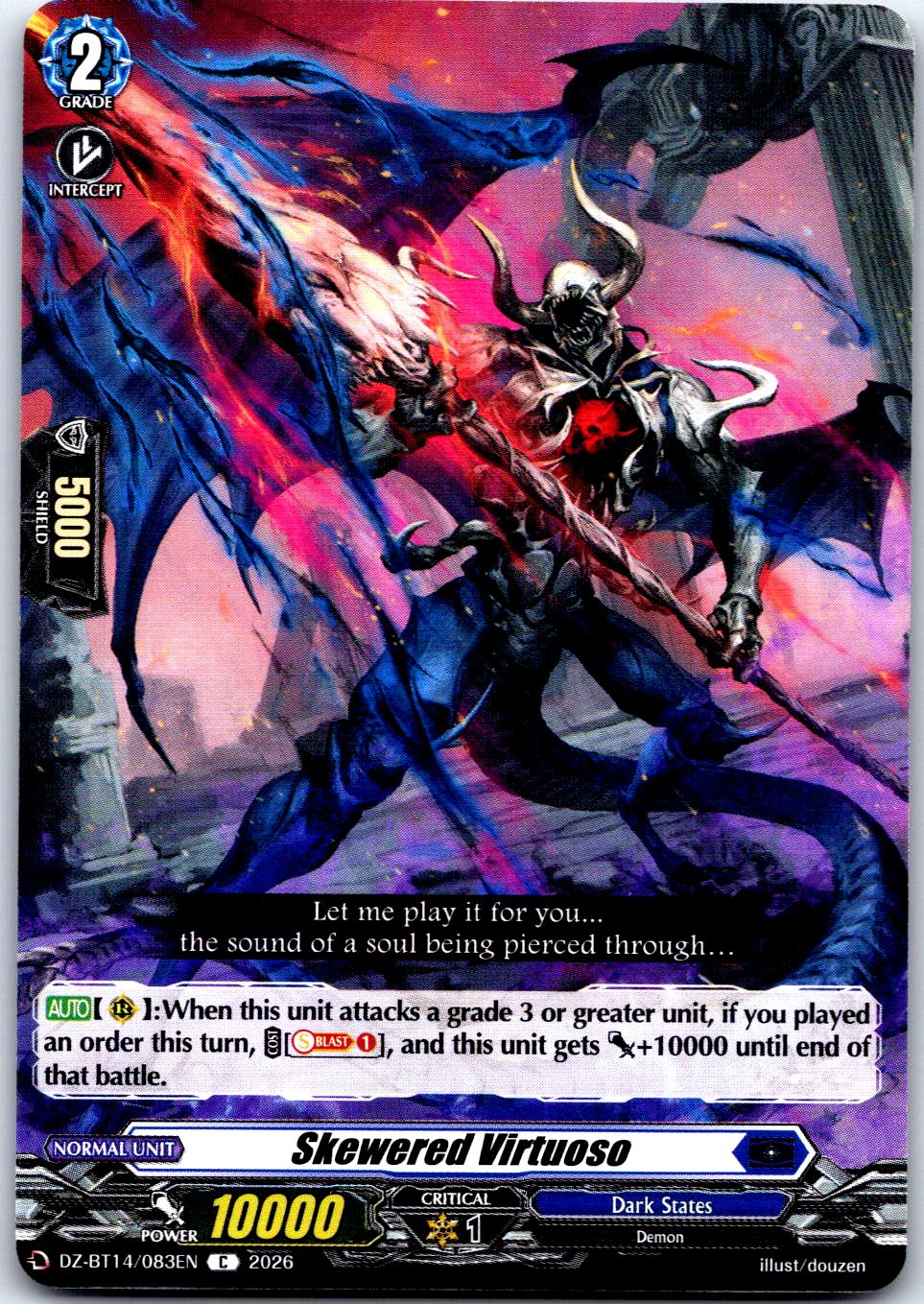 SKEWERED VIRTUOSO DZ-BT14/083EN C CARDFIGHT!! VANGUARD MP