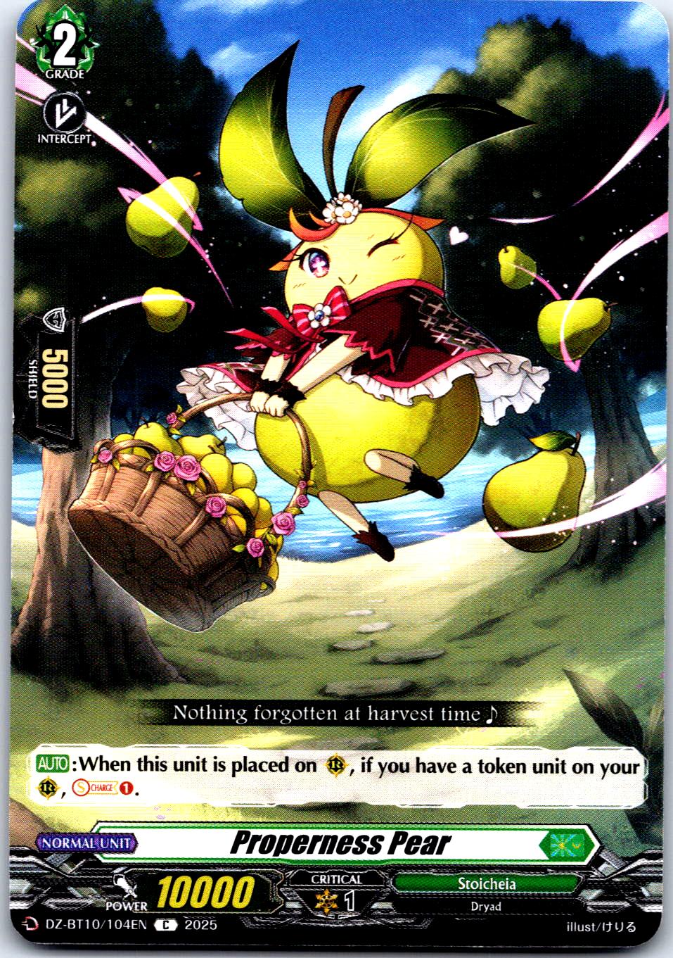 PROPERNESS PEAR DZ-BT10/104EN C CARDFIGHT!! VANGUARD LP