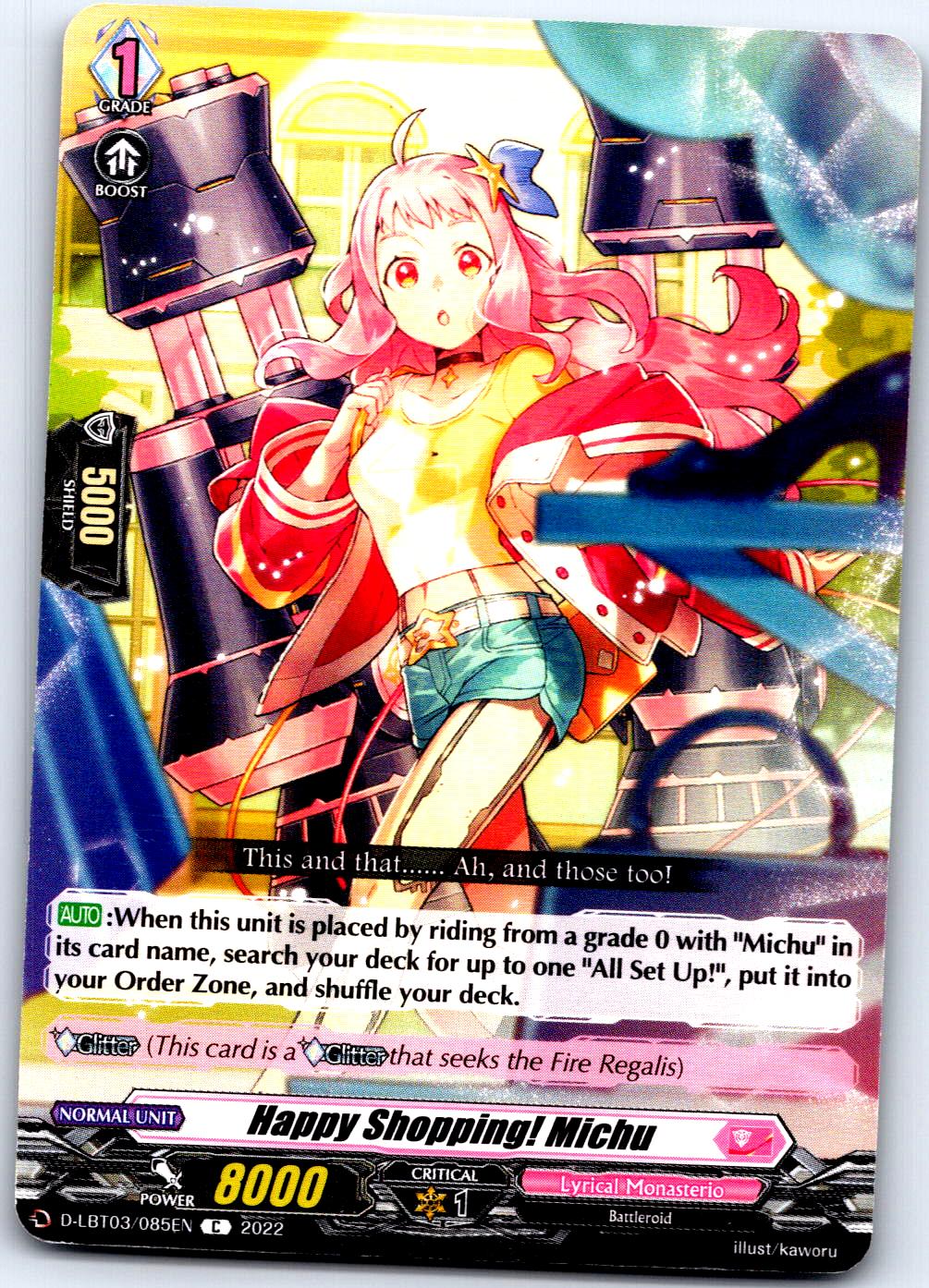 HAPPY SHOPPING! MICHU D-LBT03/085EN C CARDFIGHT!! VANGUARD MP