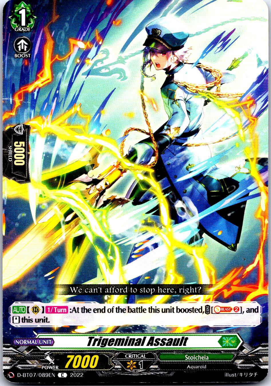 TRIGEMINAL ASSAULT D-BT07/089EN C CARDFIGHT!! VANGUARD MP