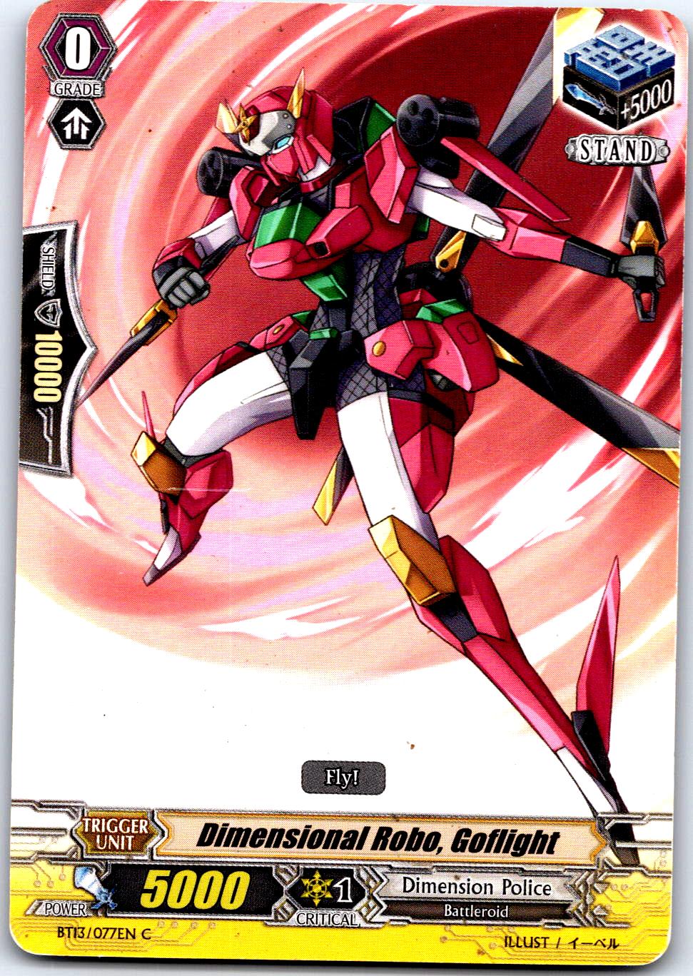 DIMENSIONAL ROBO, GOFLIGHT BT13/077EN C CARDFIGHT!! VANGUARD MP