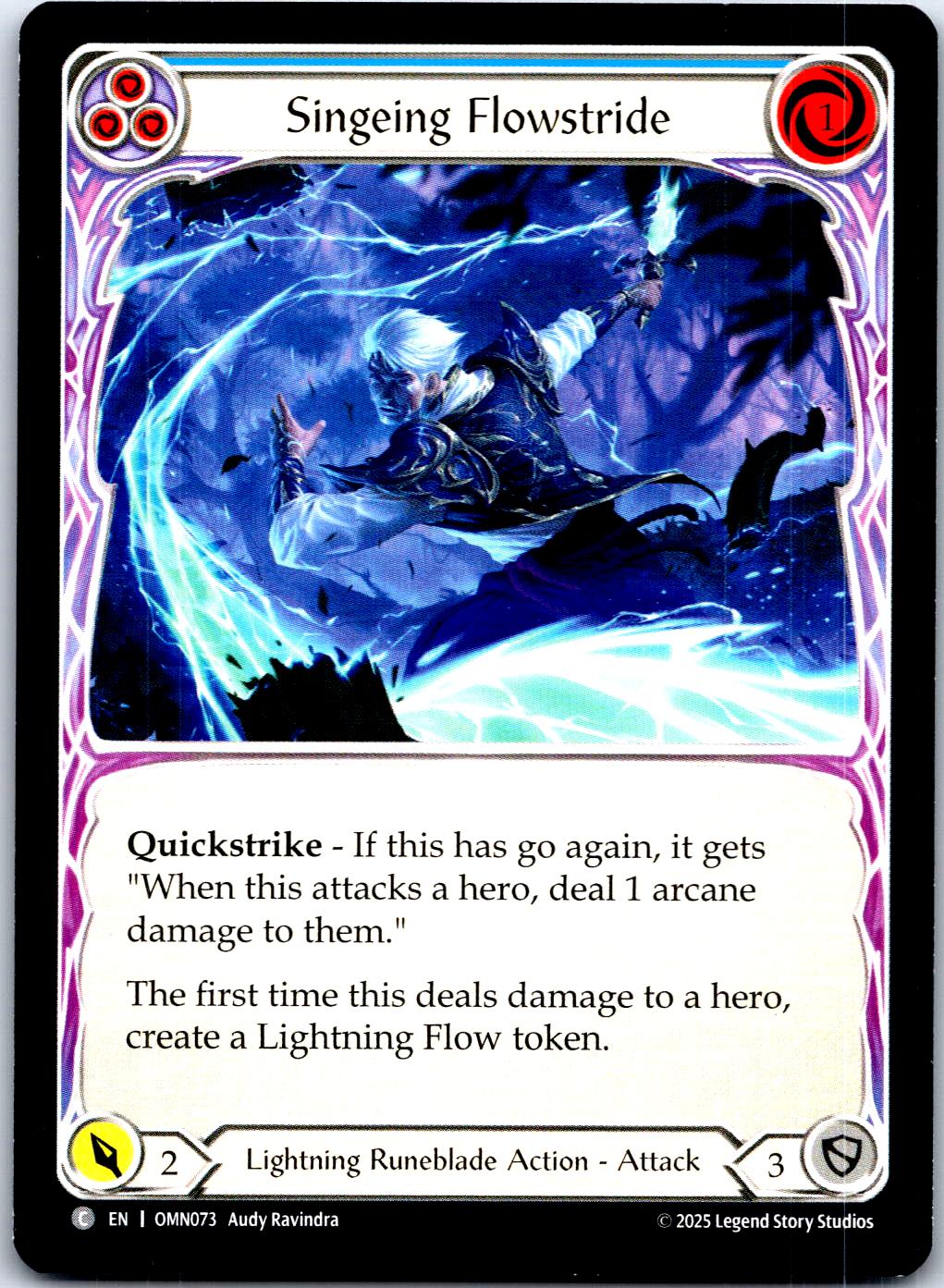 SINGEING FLOWSTRIDE (BLUE) OMN073 C FLESH AND BLOOD MP
