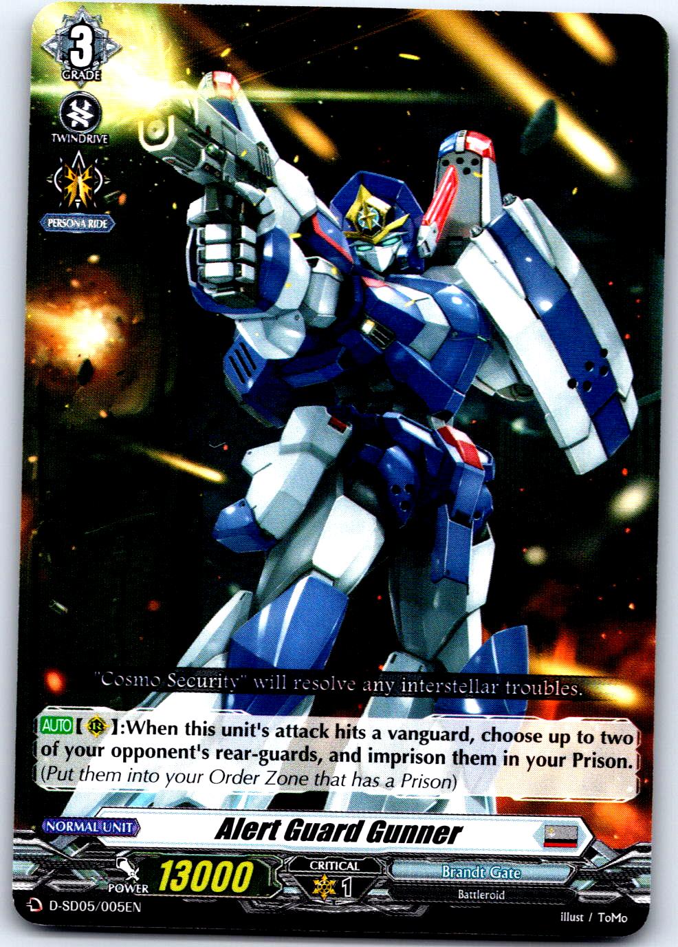 ALERT GUARD GUNNER D-SD05/005EN TRIAL DECK CARDFIGHT!! VANGUARD MP