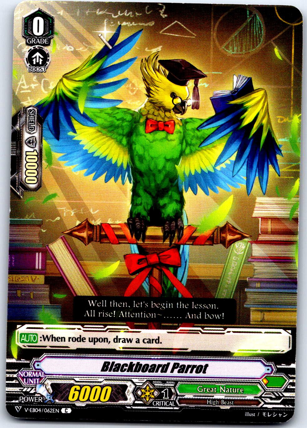 BLACKBOARD PARROT V-EB04/062EN C CARDFIGHT!! VANGUARD MP