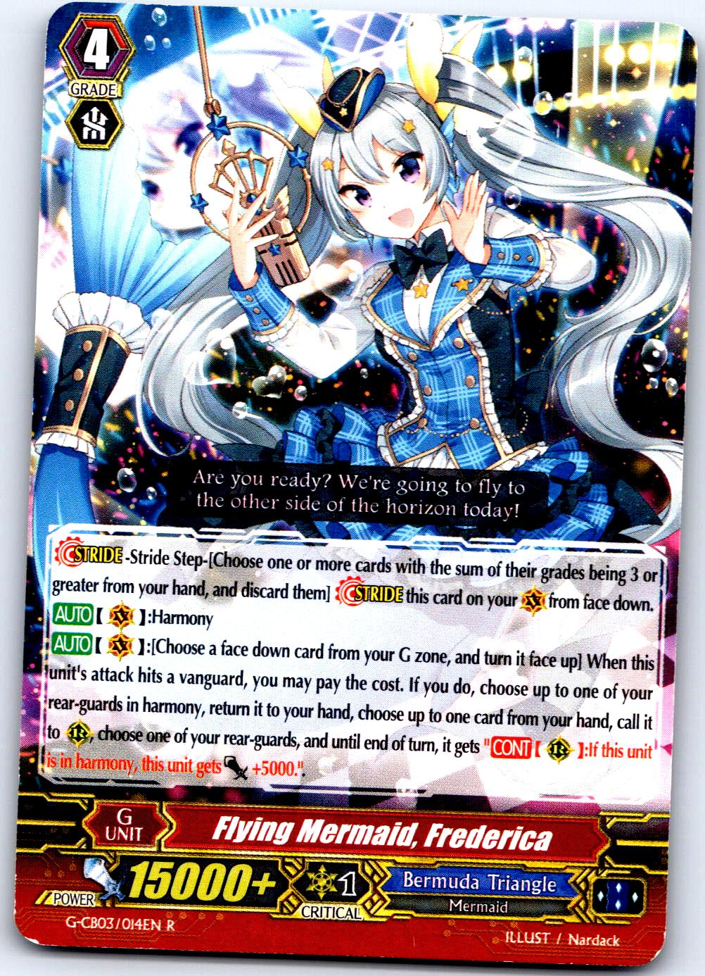 FLYING MERMAID, FREDERICA G-CB03/014EN R CARDFIGHT!! VANGUARD MP