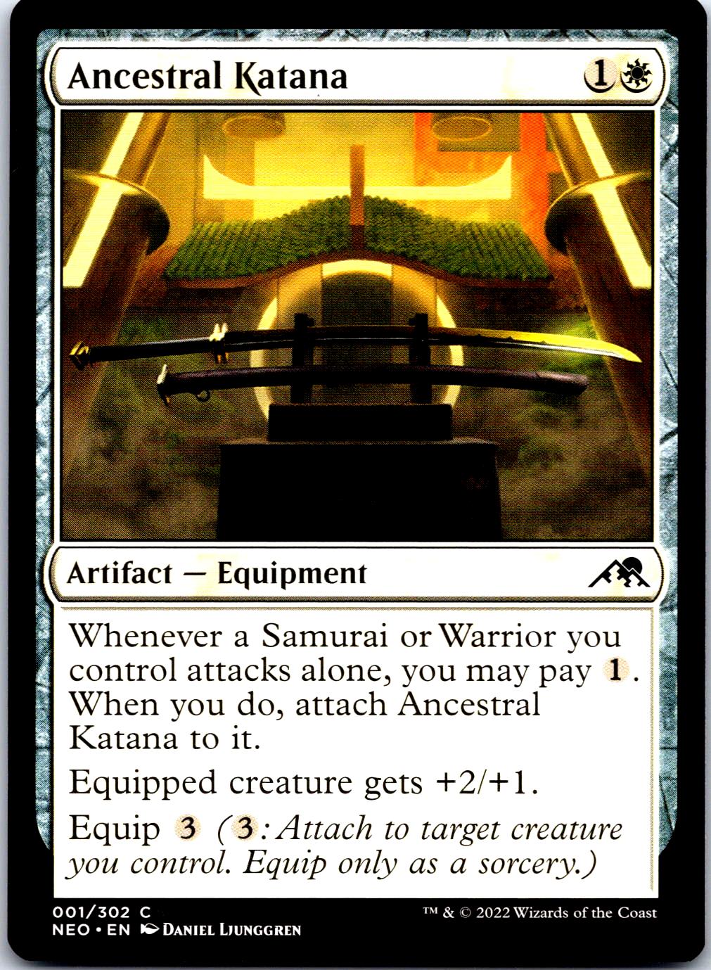 ANCESTRAL KATANA 1 C MAGIC: THE GATHERING MP