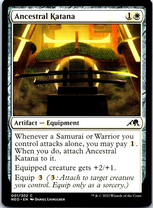 ANCESTRAL KATANA 1 C MAGIC: THE GATHERING MP