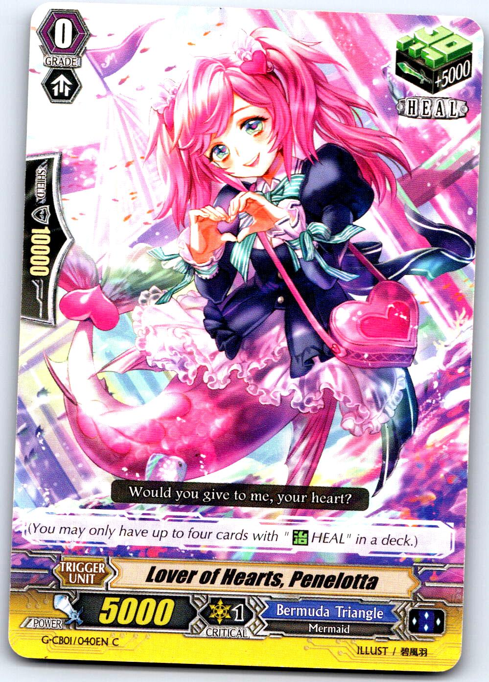 LOVER OF HEARTS, PENELOTTA G-CB01/040EN C CARDFIGHT!! VANGUARD MP