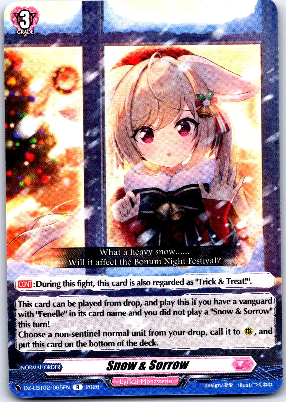 SNOW & SORROW DZ-LBT02/065EN R CARDFIGHT!! VANGUARD LP