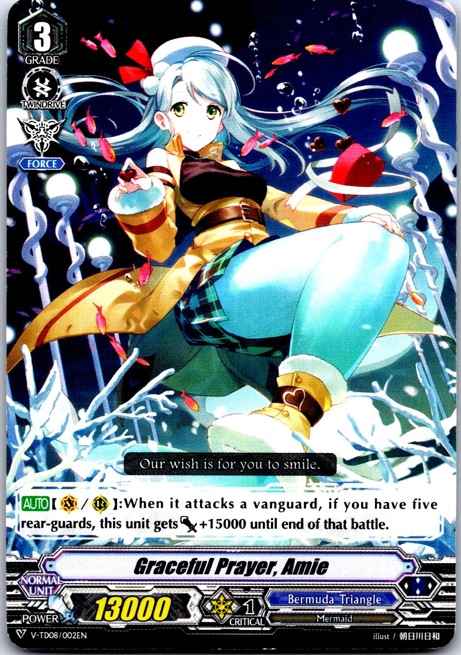 GRACEFUL PRAYER, AMIE V-TD08/002EN TRIAL DECK CARDFIGHT!! VANGUARD MP