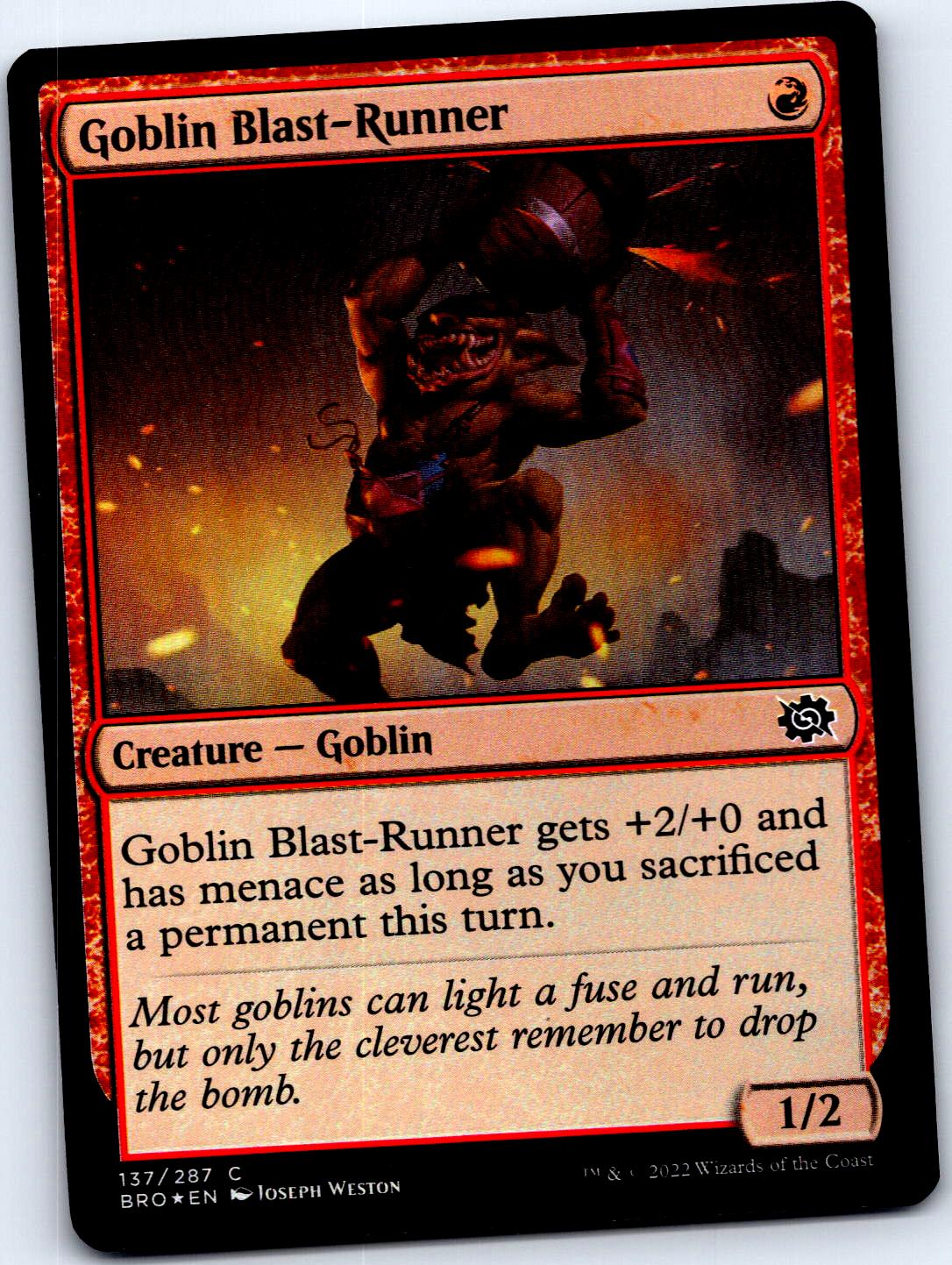 GOBLIN BLAST-RUNNER 137 C MAGIC: THE GATHERING MP