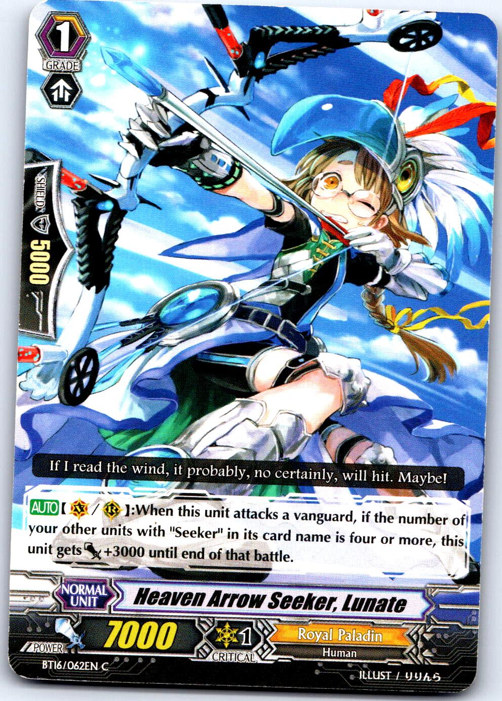 HEAVEN ARROW SEEKER, LUNATE BT16/062EN C CARDFIGHT!! VANGUARD MP