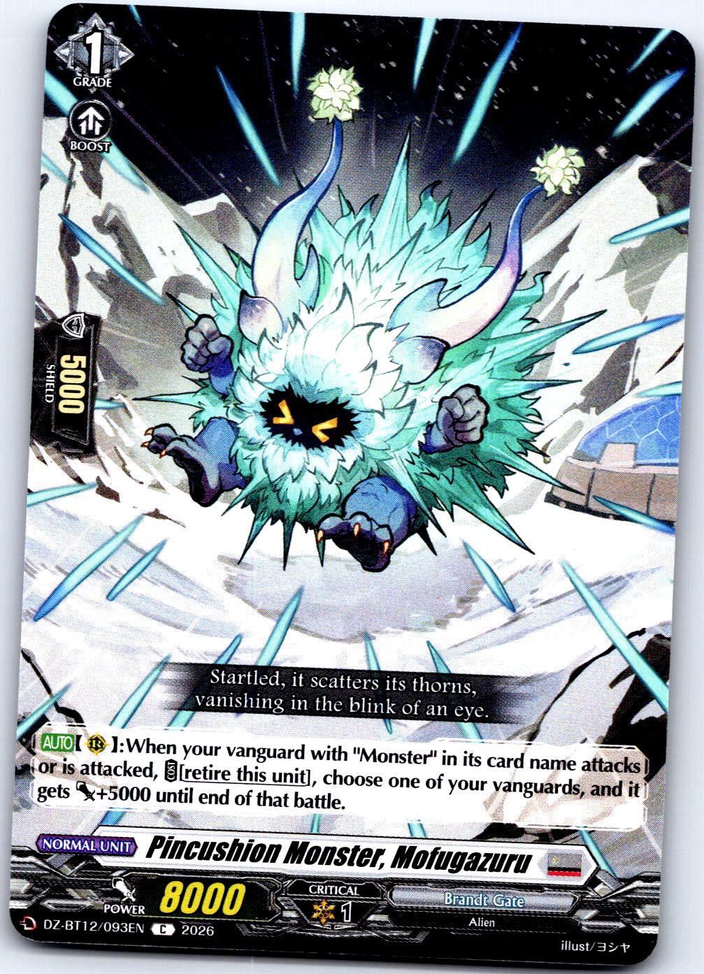 PINCUSHION MONSTER, MOFUGAZURU DZ-BT12/093EN C CARDFIGHT!! VANGUARD MP
