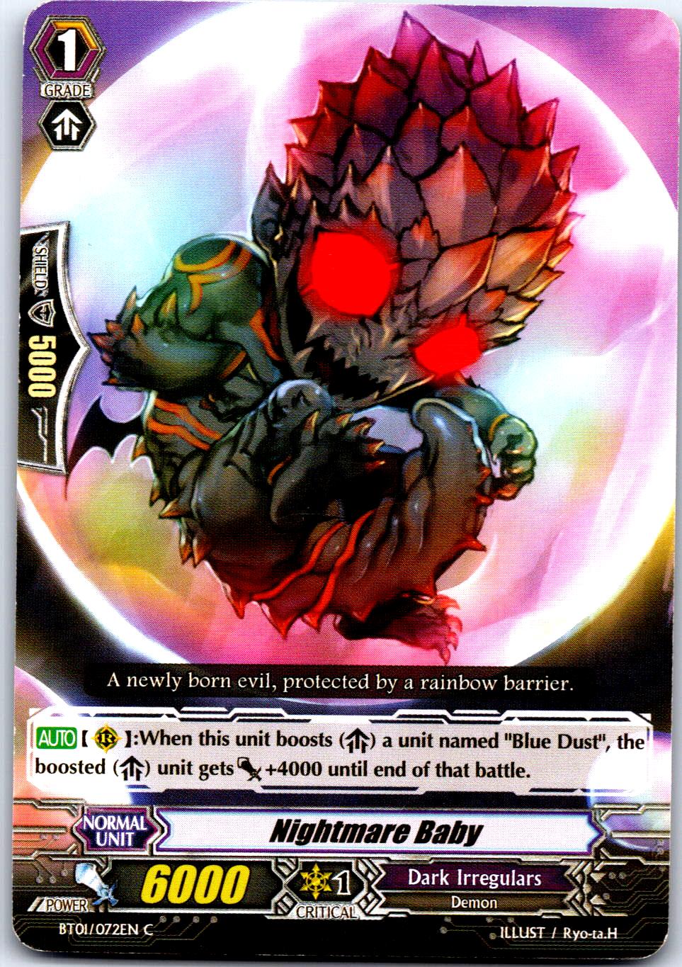 NIGHTMARE BABY BT01/072EN C CARDFIGHT!! VANGUARD MP