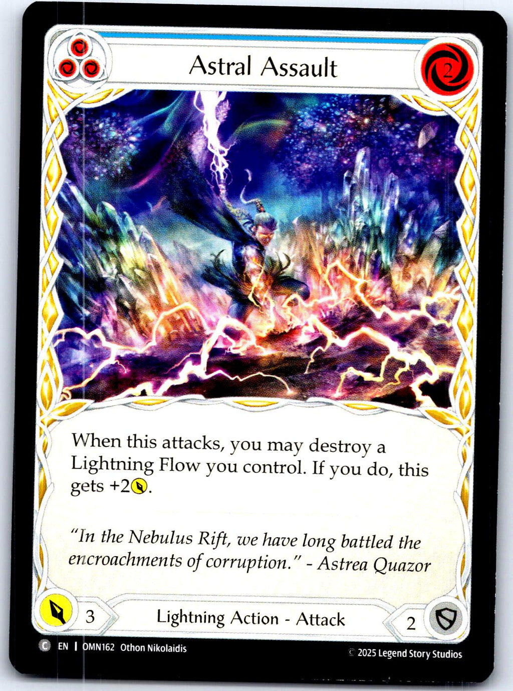 ASTRAL ASSAULT (BLUE) OMN162 C FLESH AND BLOOD MP