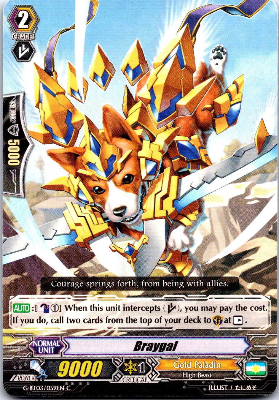 BRAYGAL G-BT03/059EN C CARDFIGHT!! VANGUARD MP