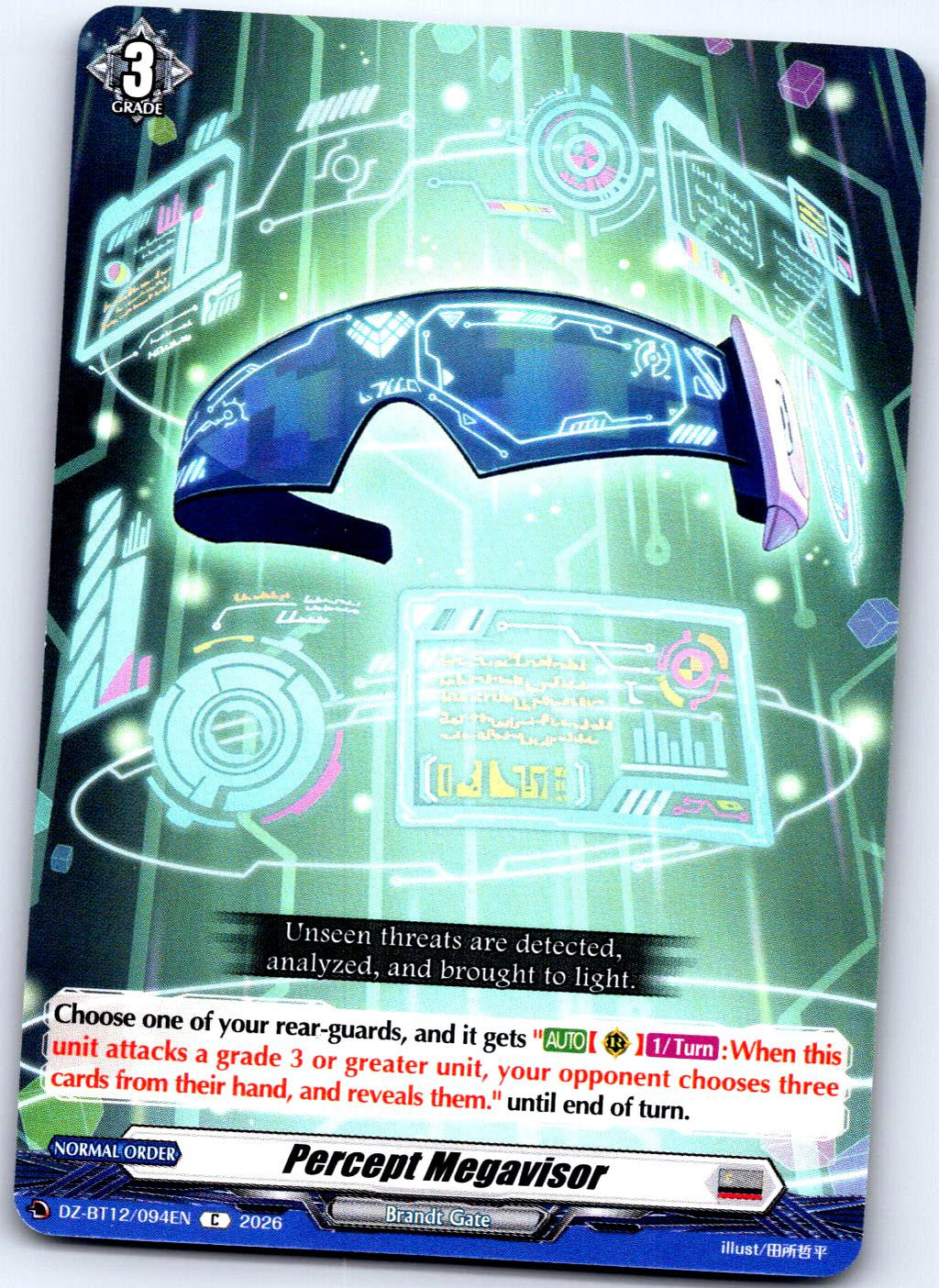 PERCEPT MEGAVISOR DZ-BT12/094EN C CARDFIGHT!! VANGUARD MP