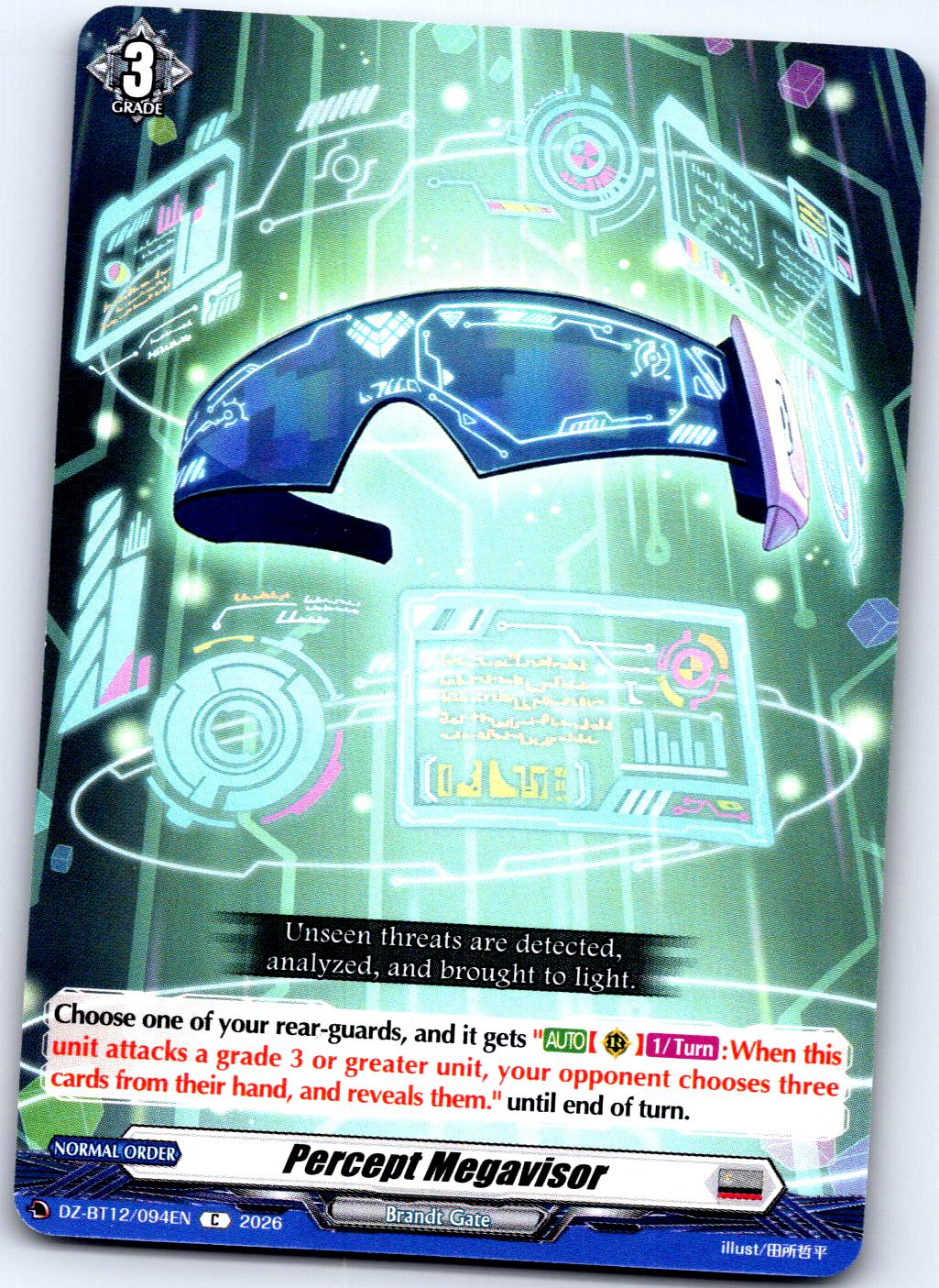 PERCEPT MEGAVISOR DZ-BT12/094EN C CARDFIGHT!! VANGUARD MP