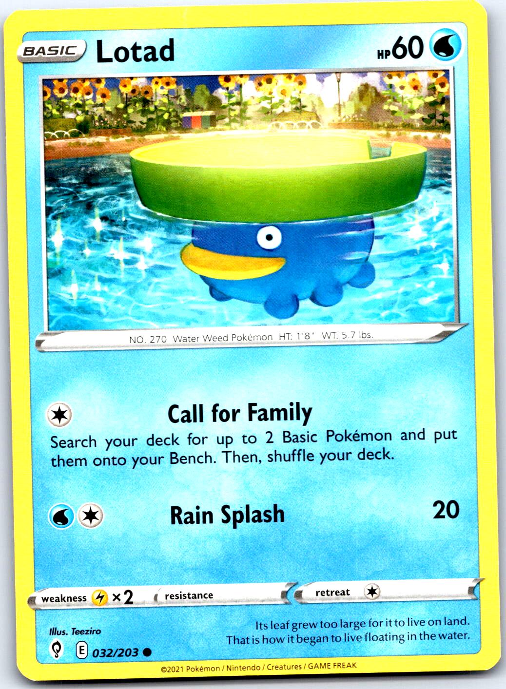 LOTAD 032/203 C POKEMON MP