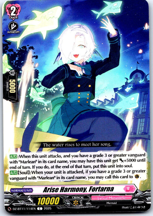 ARISE HARMONY, FORTARNA DZ-BT11/114EN C CARDFIGHT!! VANGUARD LP