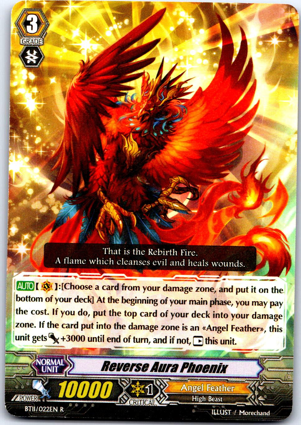 REVERSE AURA PHOENIX BT11/022EN R CARDFIGHT!! VANGUARD MP