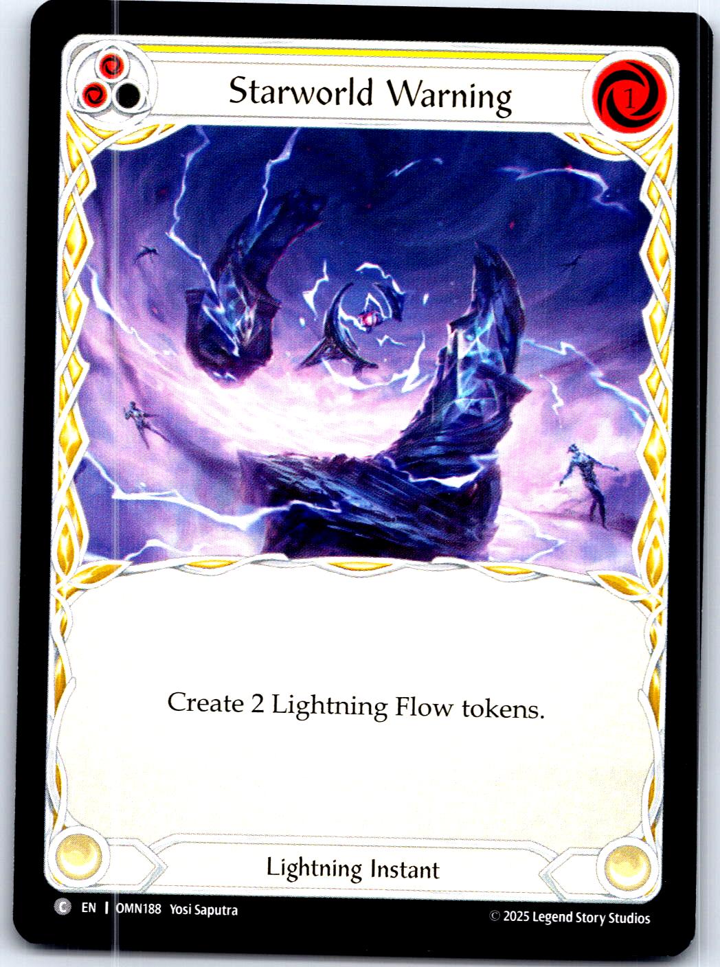 STARWORLD WARNING (YELLOW) OMN188 C FLESH AND BLOOD MP