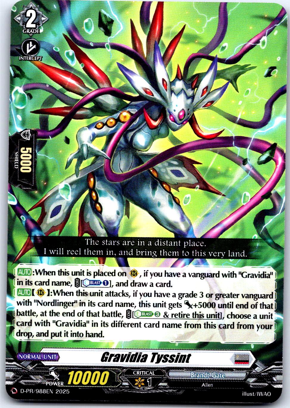 GRAVIDIA TYSSINT D-PR/988EN P CARDFIGHT!! VANGUARD MP