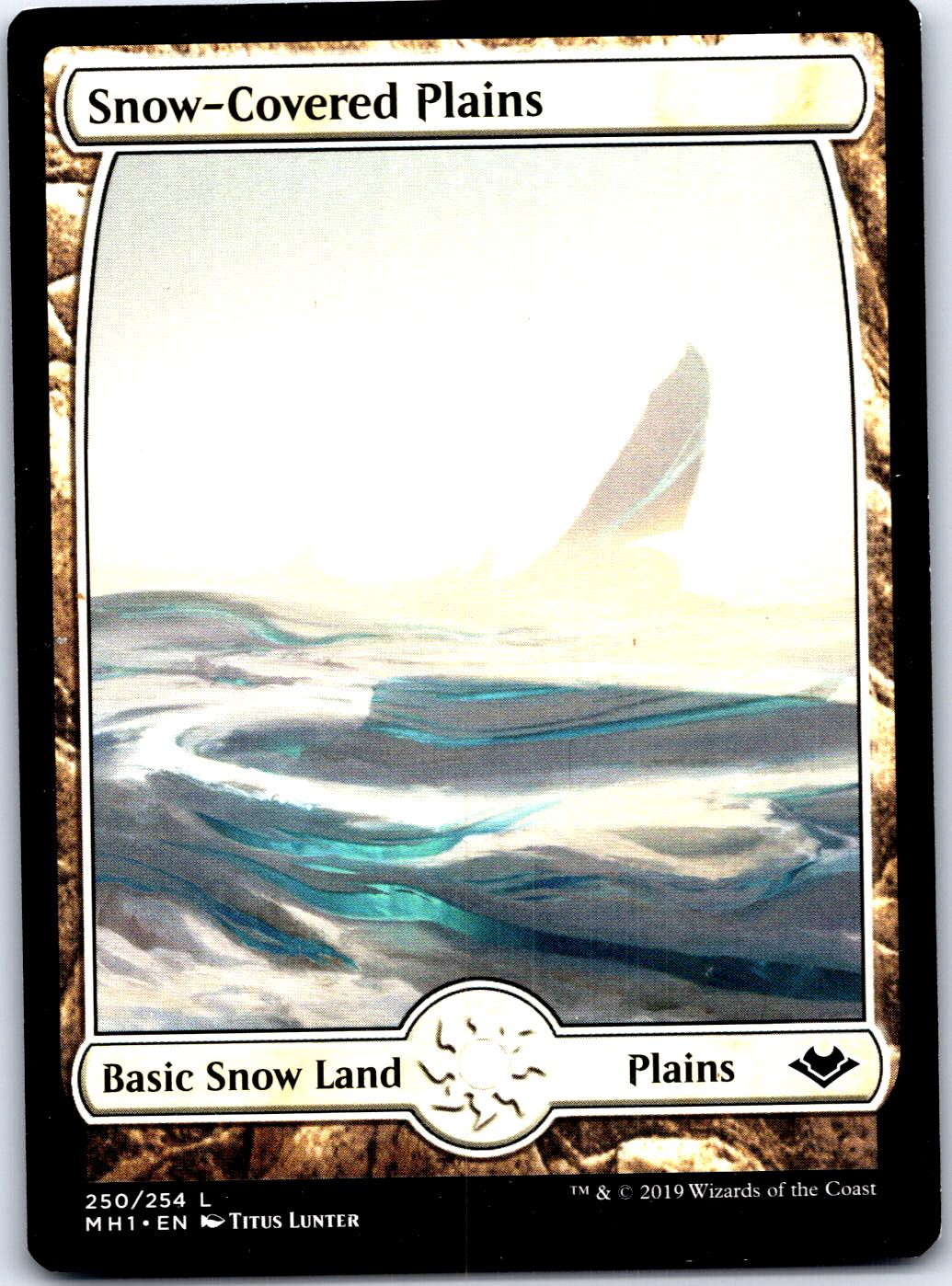 SNOW-COVERED PLAINS 250 LAND MAGIC: THE GATHERING MP