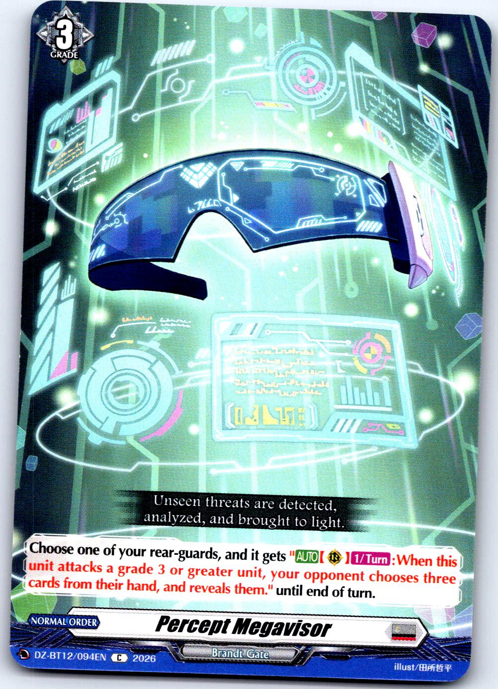 PERCEPT MEGAVISOR DZ-BT12/094EN C CARDFIGHT!! VANGUARD LP