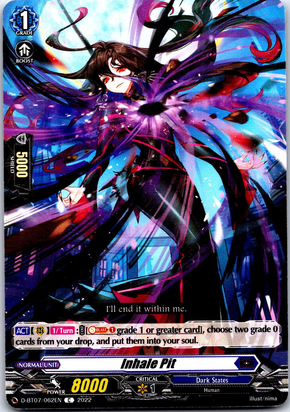 INHALE PIT D-BT07/062EN C CARDFIGHT!! VANGUARD MP