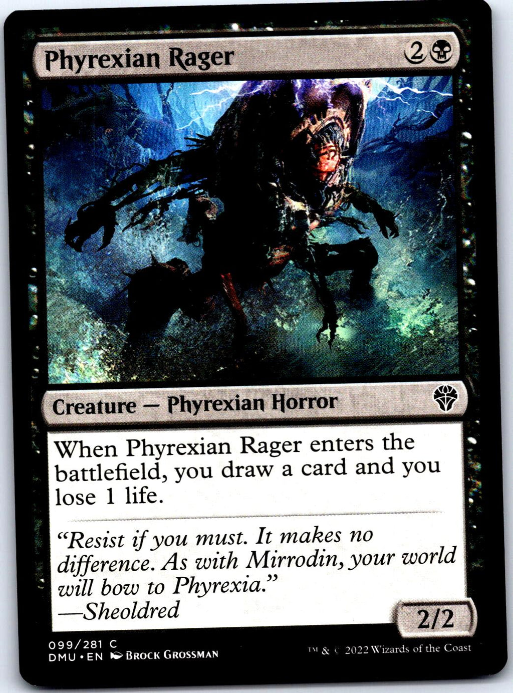PHYREXIAN RAGER 99 C MAGIC: THE GATHERING MP