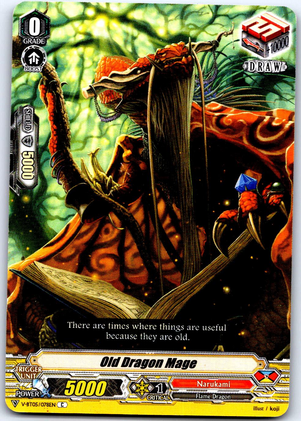 OLD DRAGON MAGE V-BT05/078EN C CARDFIGHT!! VANGUARD HP