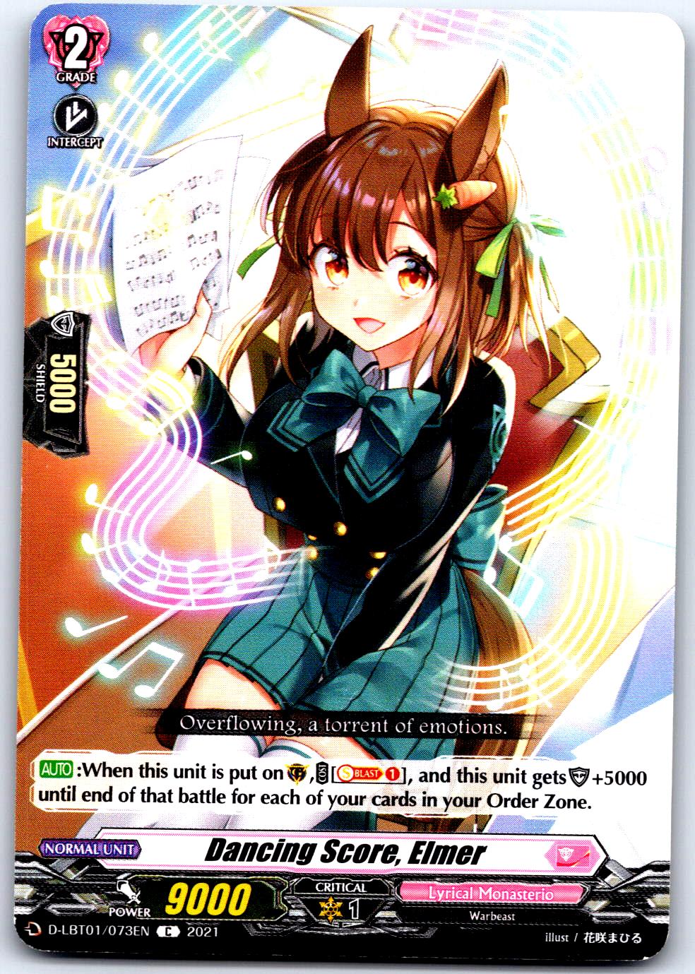 DANCING SCORE, ELMER D-LBT01/073EN C CARDFIGHT!! VANGUARD MP