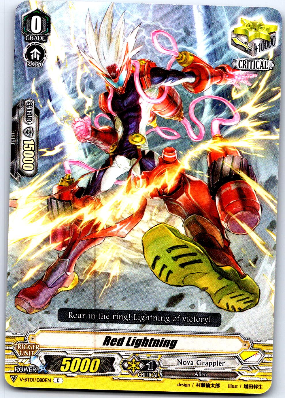 RED LIGHTNING V-BT01/080EN C CARDFIGHT!! VANGUARD MP