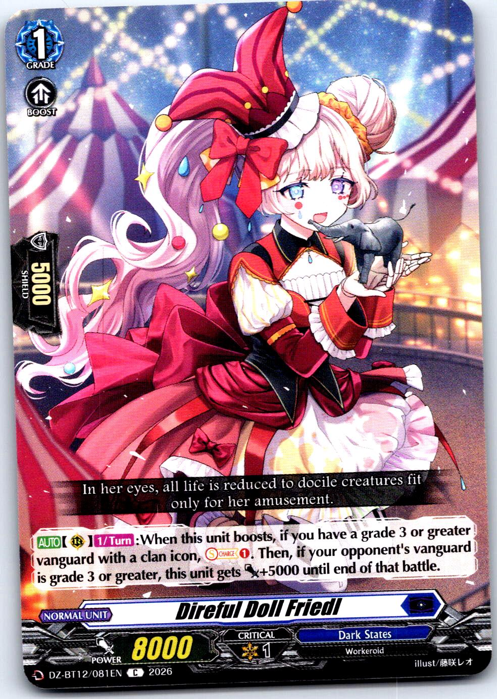 DIREFUL DOLL FRIEDL DZ-BT12/081EN C CARDFIGHT!! VANGUARD LP