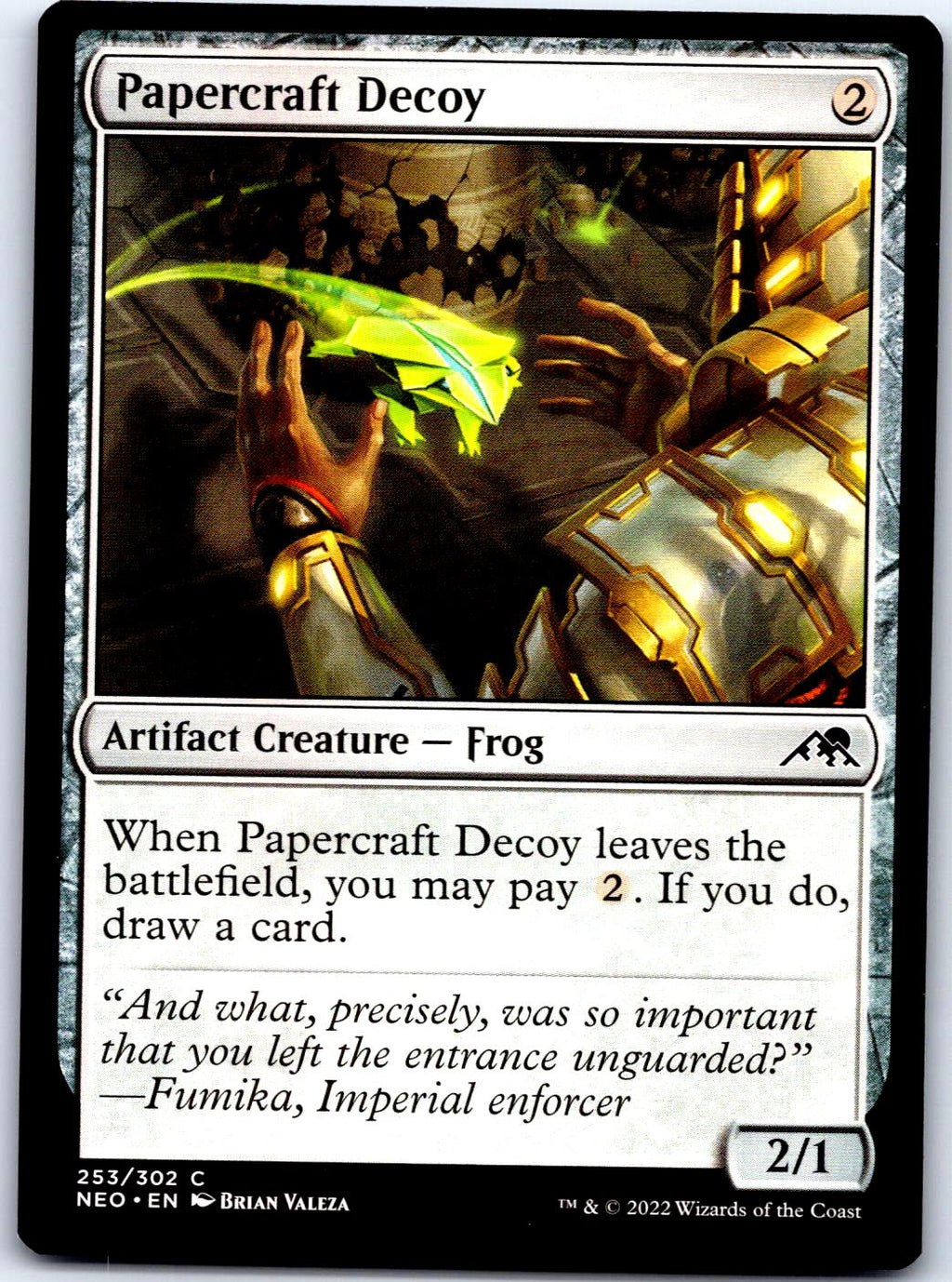 PAPERCRAFT DECOY 253 C MAGIC: THE GATHERING MP