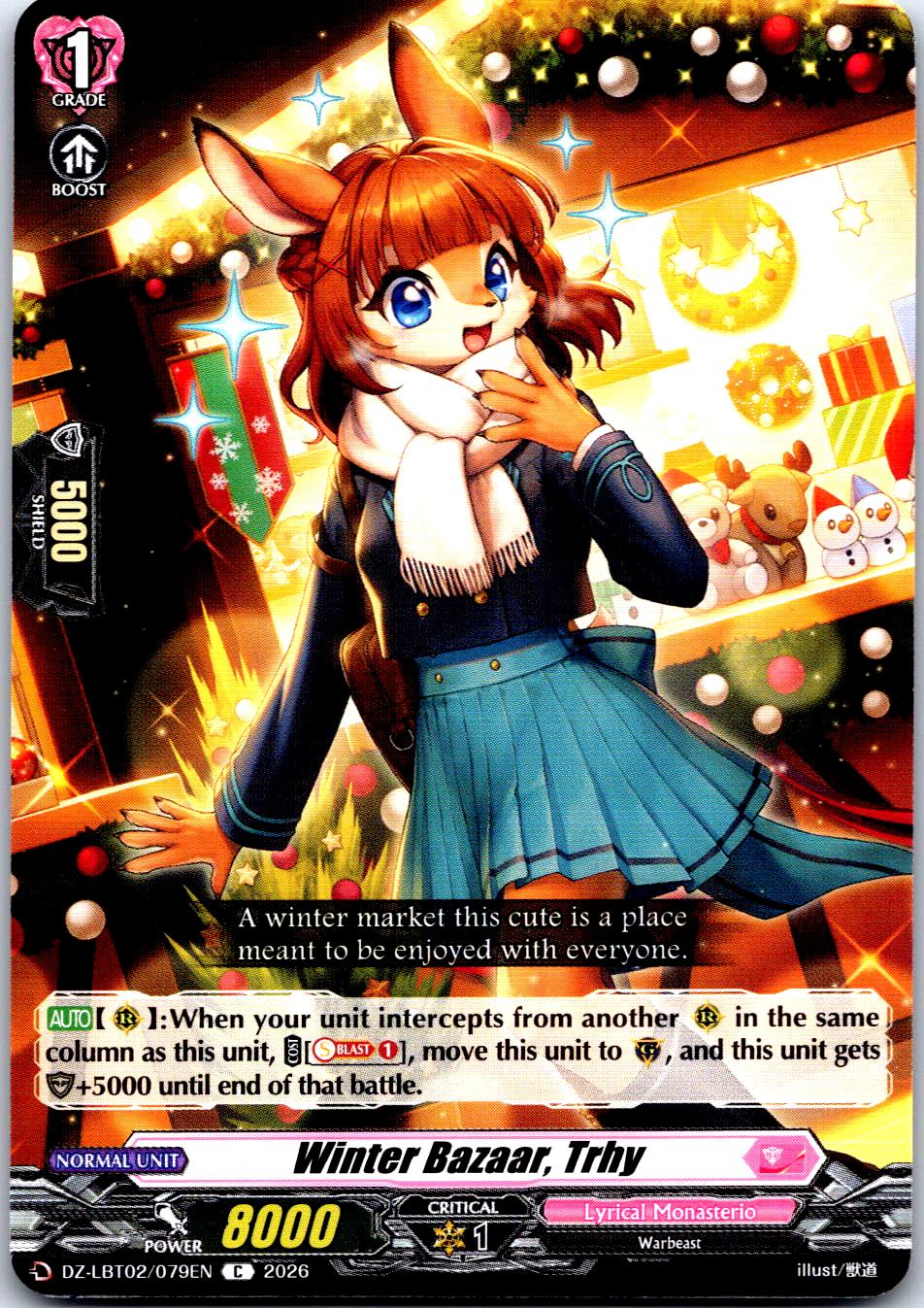 WINTER BAZAAR, TRHY DZ-LBT02/079EN C CARDFIGHT!! VANGUARD MP