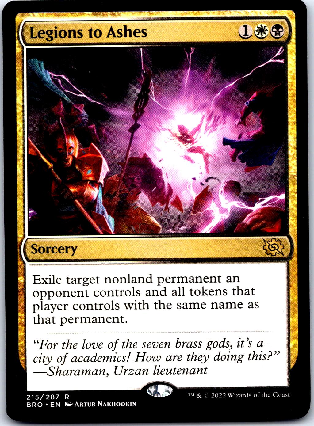 LEGIONS TO ASHES 215 R MAGIC: THE GATHERING MP