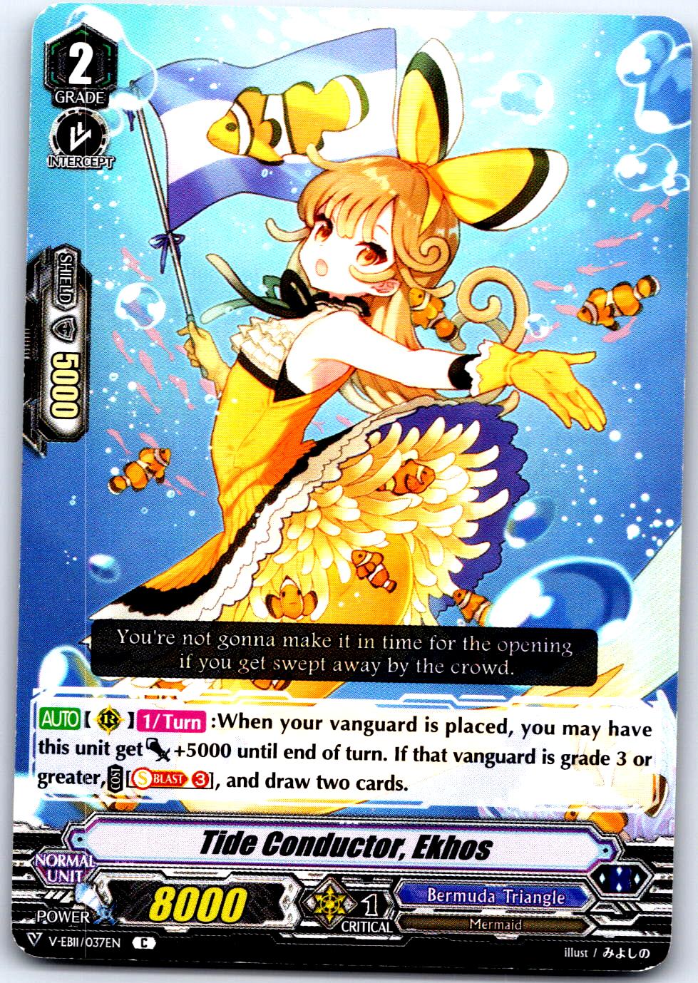 TIDE CONDUCTOR, EKHOS V-EB11/037EN C CARDFIGHT!! VANGUARD MP