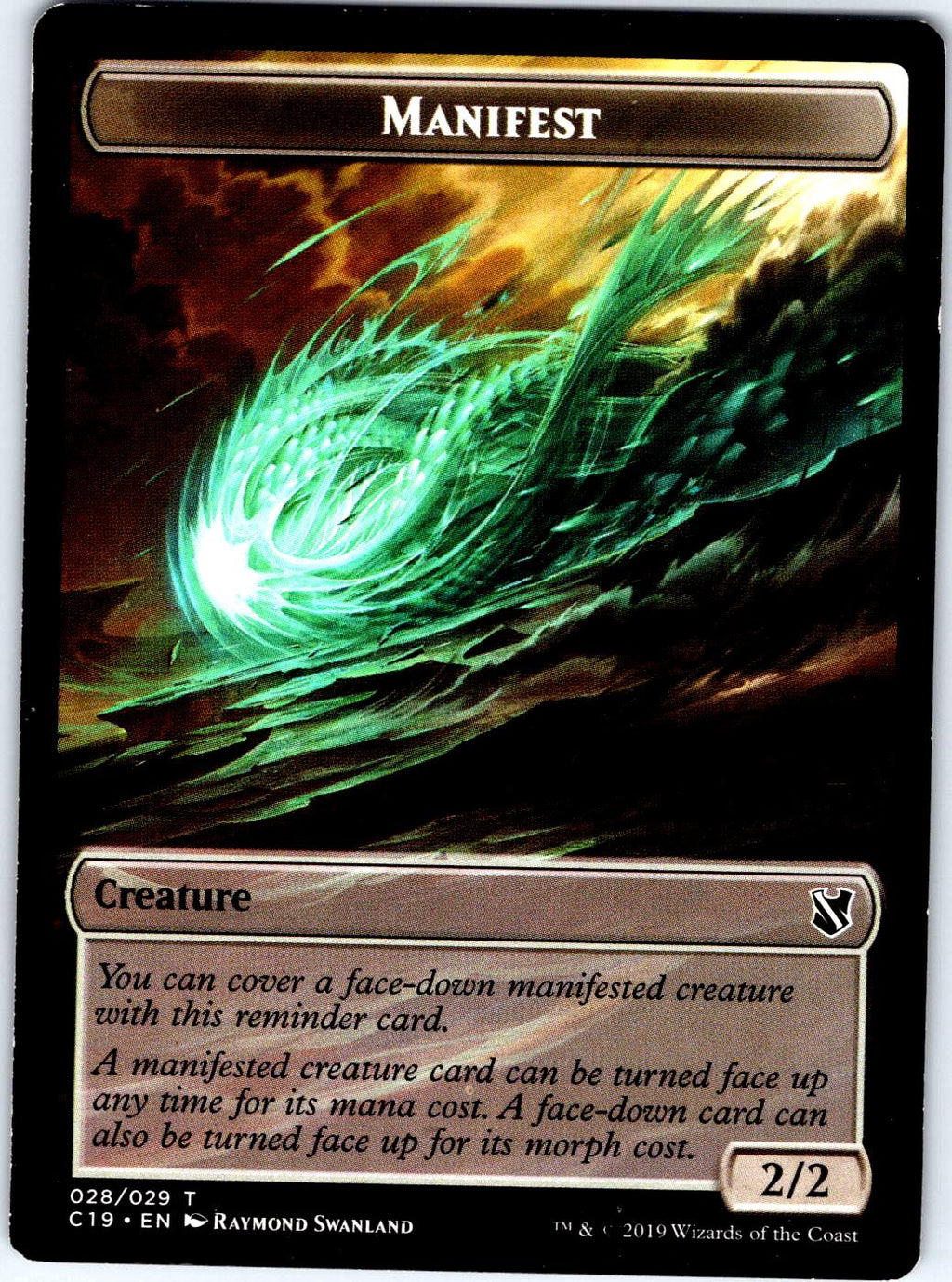 SAPROLING // MANIFEST DOUBLE-SIDED TOKEN 19 // 28 TOKEN MAGIC: THE GATHERING MP