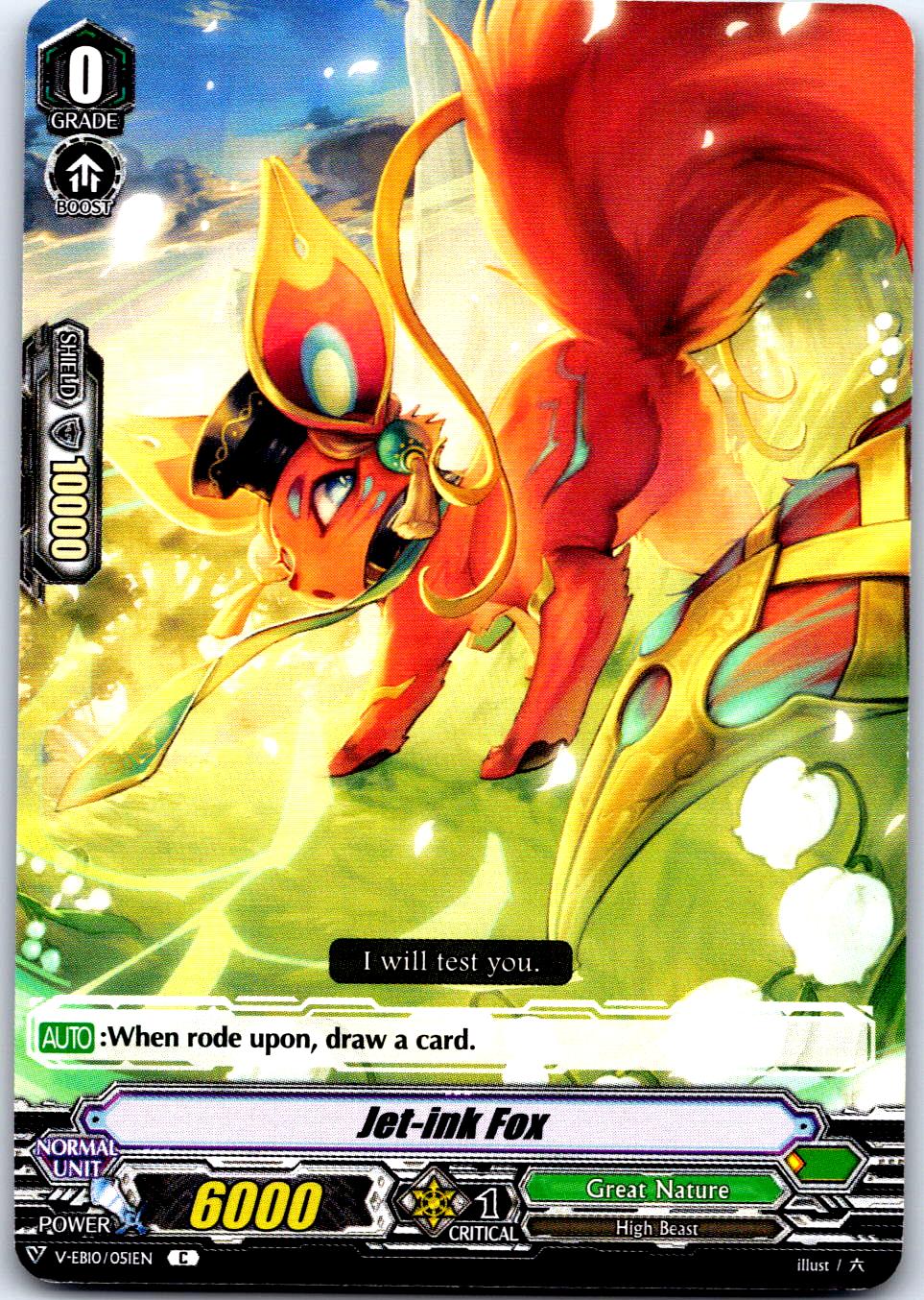 JET-INK FOX V-EB10/051EN C CARDFIGHT!! VANGUARD MP