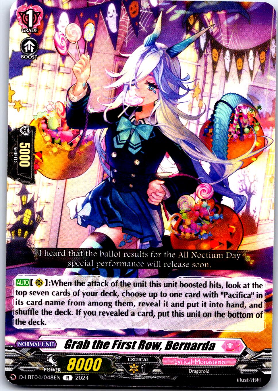 GRAB THE FIRST ROW, BERNARDA D-LBT04/048EN R CARDFIGHT!! VANGUARD MP