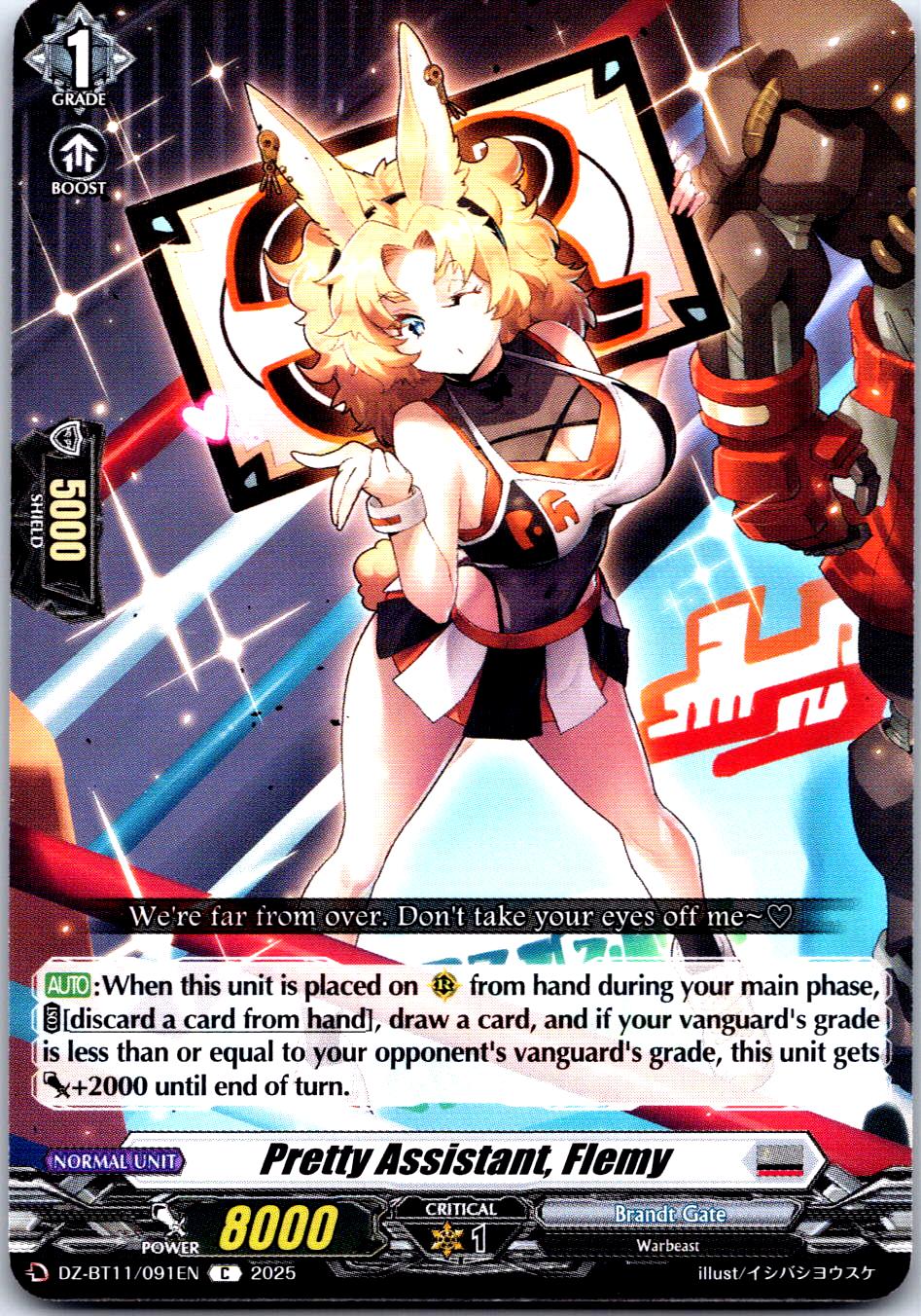 PRETTY ASSISTANT, FLEMY DZ-BT11/091EN C CARDFIGHT!! VANGUARD MP