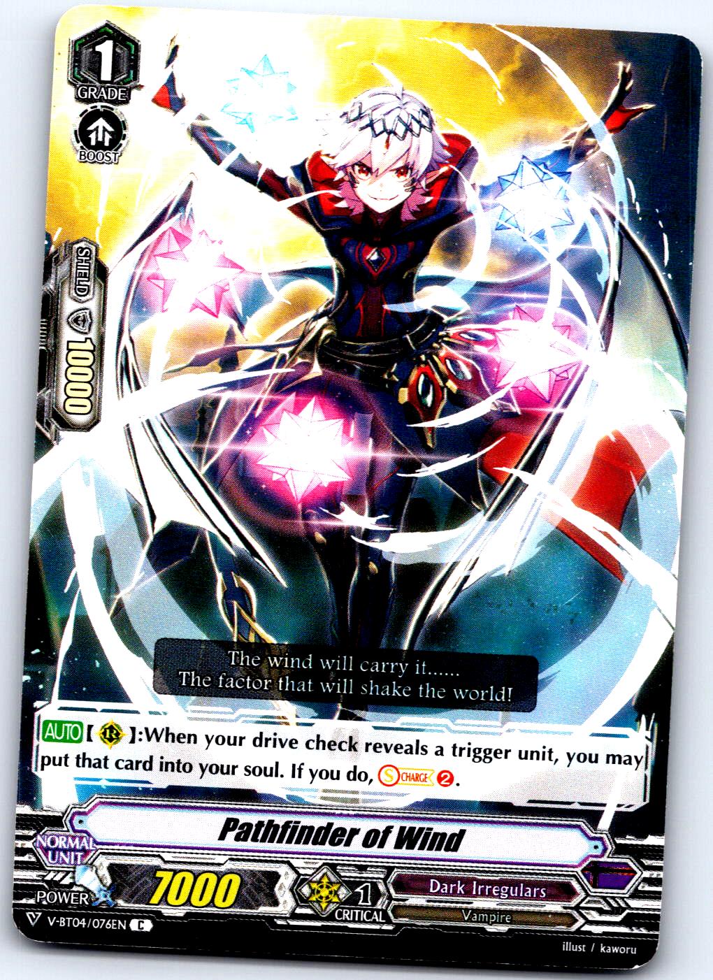 PATHFINDER OF WIND V-BT04/076EN C CARDFIGHT!! VANGUARD MP
