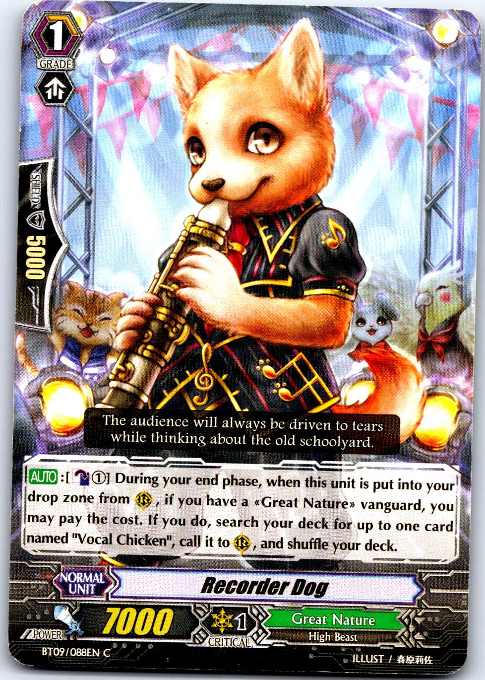 RECORDER DOG BT09/088EN C CARDFIGHT!! VANGUARD MP