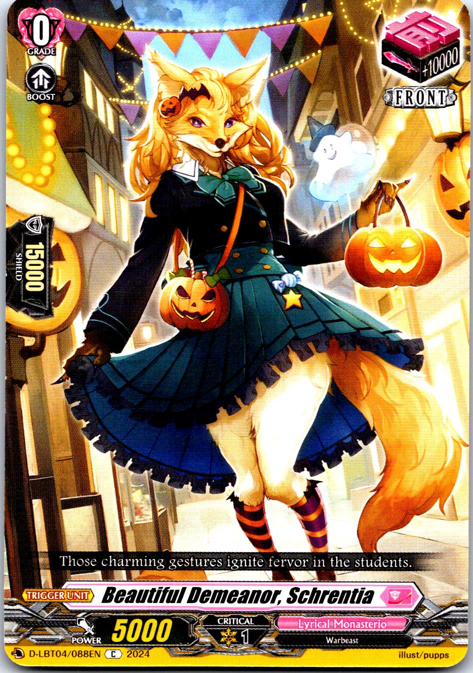 BEAUTIFUL DEMEANOR, SCHRENTIA D-LBT04/088EN C CARDFIGHT!! VANGUARD MP