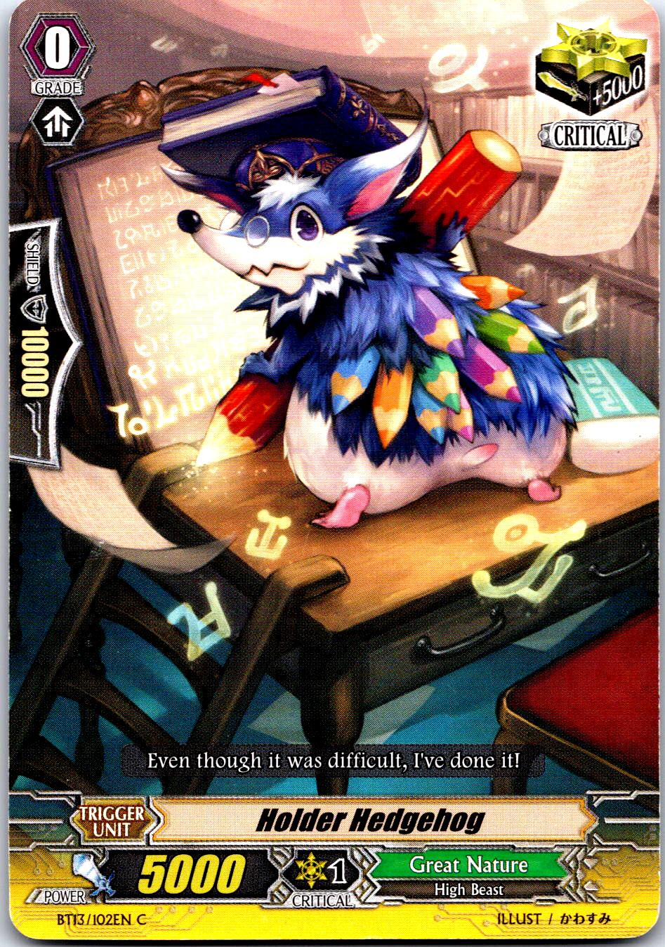 HOLDER HEDGEHOG BT13/102EN C CARDFIGHT!! VANGUARD MP