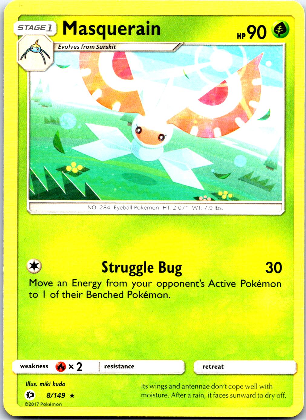 MASQUERAIN 8/149 R POKEMON MP