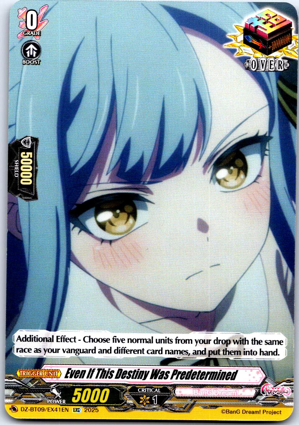EVEN IF THIS DESTINY WAS PREDETERMINED (EXC) DZ-BT09/EX41EN CF VANGUARD MP