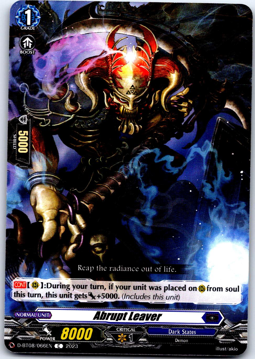 ABRUPT LEAVER D-BT08/066EN C CARDFIGHT!! VANGUARD MP
